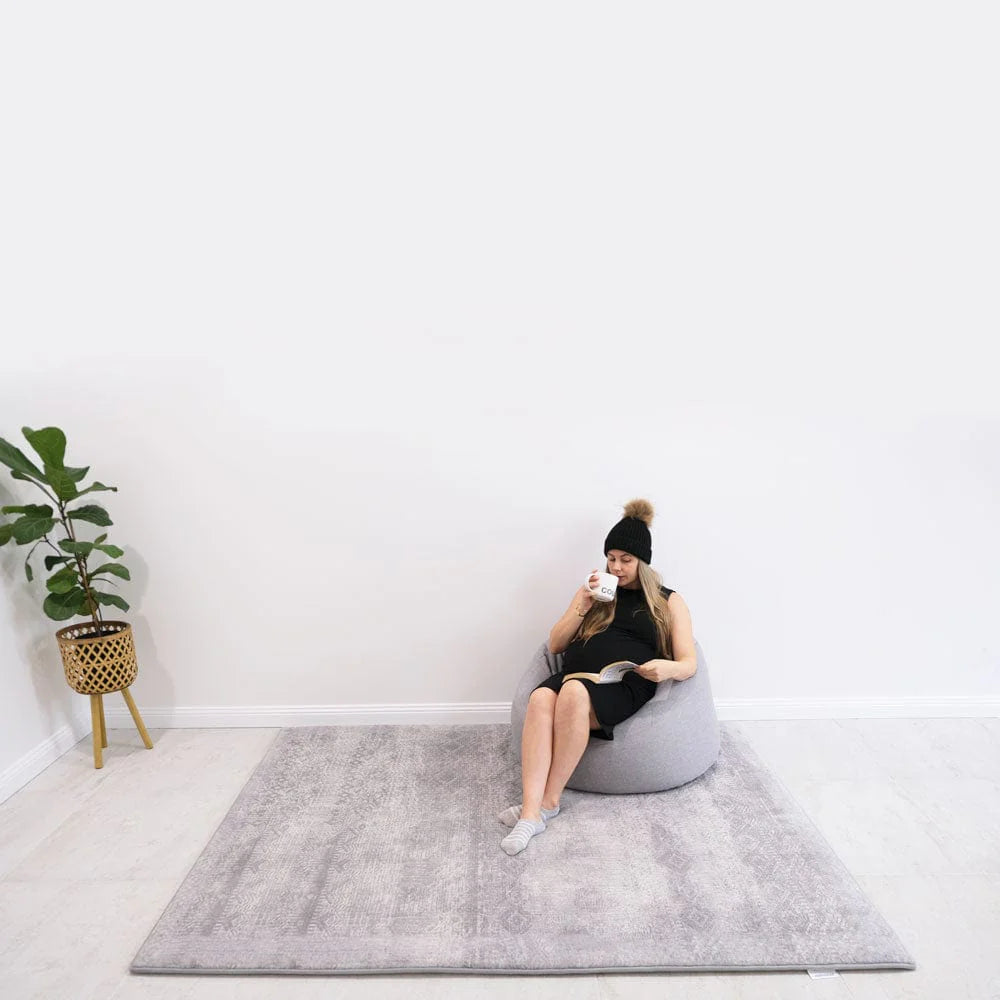 The Mellow Mat v2® Designer Print | Silver Mist (Soft Touch Sensory Tatami Rug) PR01