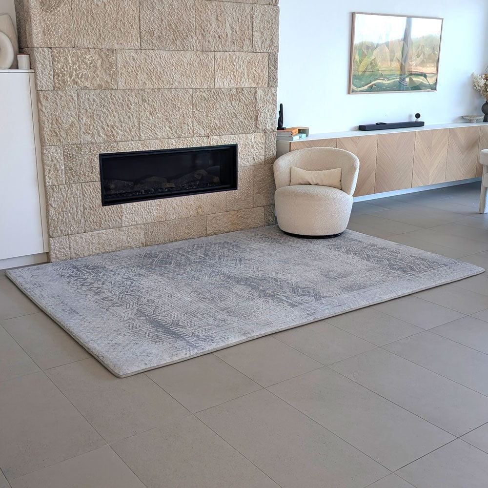 The Mellow Mat v2® Designer Print | Silver Mist (Soft Touch Sensory Tatami Rug) PR01