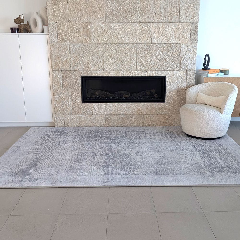 The Mellow Mat v2® Designer Print | Silver Mist (Soft Touch Sensory Tatami Rug) PR01