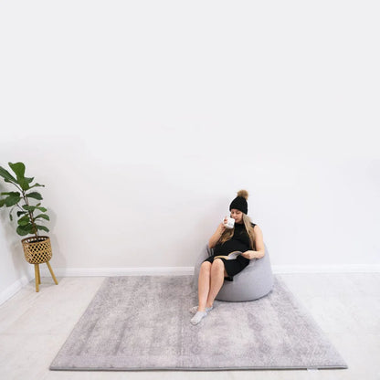 The Mellow Mat v2® Designer Print | Silver Mist (Soft Touch Sensory Tatami Rug) PR01
